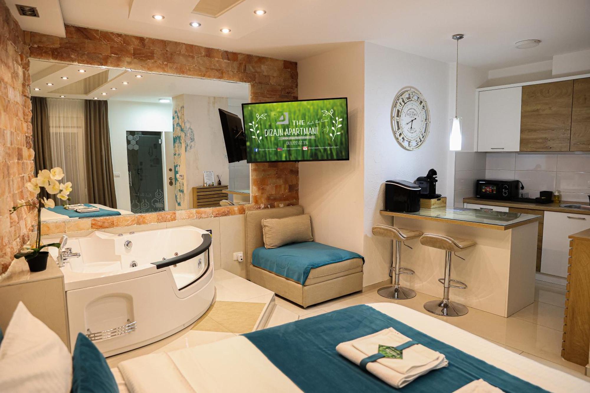 Design Apartment Premium Spa Lux 4 Star "Dubai" Completely Private Wellness & Spa Free Included Sauna & Jacuzzi & Salt Wall & Fire Place & 3D Ceilings & Business Wifi & Netflix & Keyless Code Entry & Full Smart App & Secure 2 Parking Place Ćuprija Exterior foto